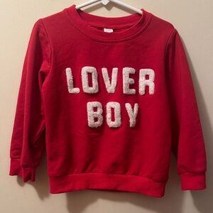 😘Lover boy sweatshirt sz 2-3 ❤️
